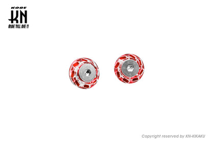 KOSO ライセンスプレートスクリュー【クリアー/レッド】