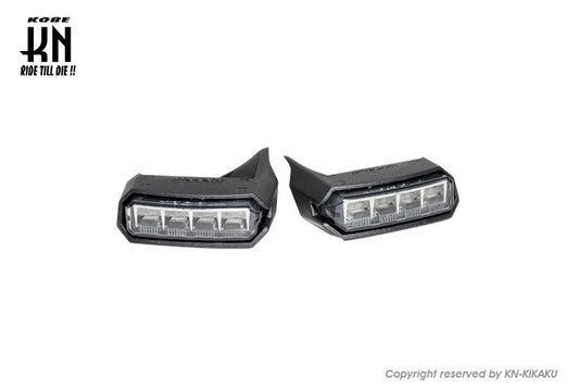 KOSO LEDフロントデイライトキット/BWS125 2型【BG1】/BWS R【2JS】スモークレンズ/オレンジ