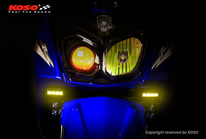 KOSO LEDフロントデイライトキット/BWS125 2型【BG1】/BWS R【2JS】スモークレンズ/オレンジ