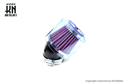 KOSO 汎用パワーフィルター【ビッグキャブ用】クリアブルー【45度】