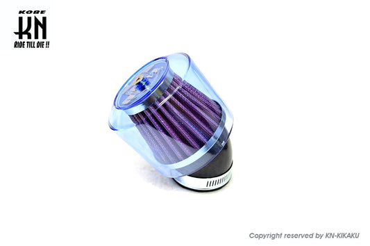 KOSO 汎用パワーフィルター【ビッグキャブ用】クリアブルー【45度】