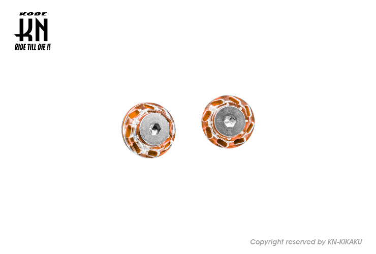 KOSO ライセンスプレートスクリュー【クリアー/オレンジ】