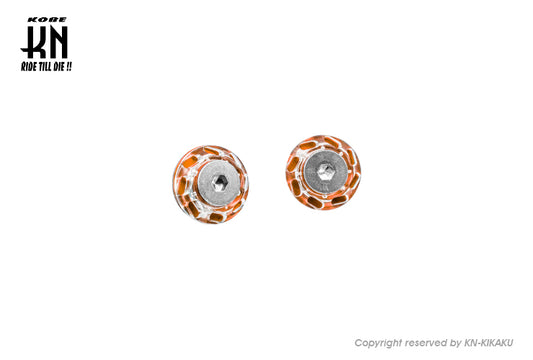 KOSO ライセンスプレートスクリュー【クリアー/オレンジ】