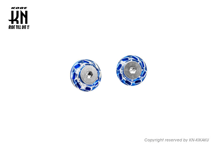 KOSO ライセンスプレートスクリュー【クリアー/ブルー】