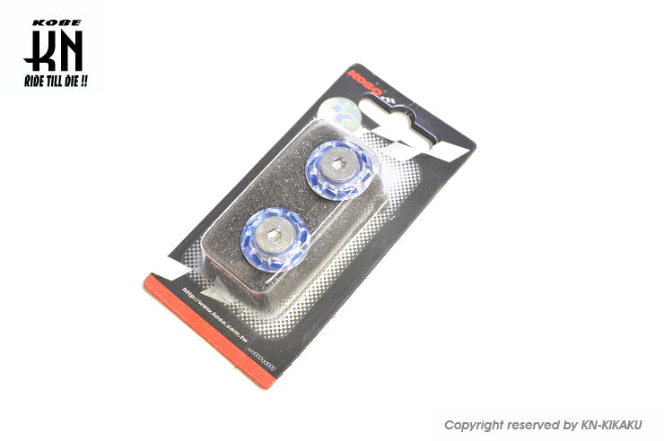 KOSO ライセンスプレートスクリュー【クリアー/ブルー】