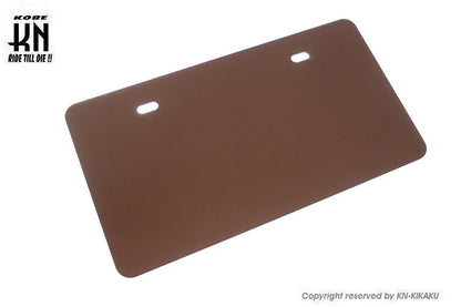 アルミライセンスプレートベース【ブロンズ】ナンバープレートベース