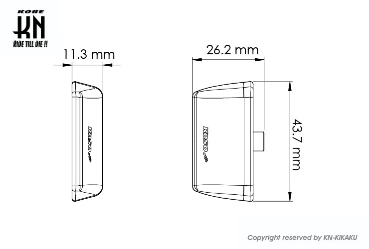 KOSO【LED ナンバー灯】ブレードライセンスプレートLEDライト