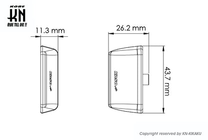 KOSO【LED ナンバー灯】ブレードライセンスプレートLEDライト