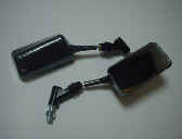 カーボン風　カスタムミラータイプ1  左右8mm正ネジ　