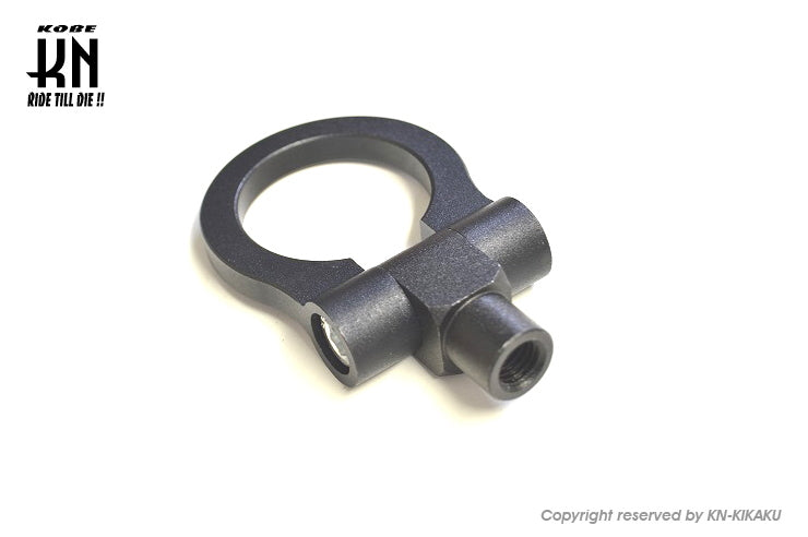 アルミ牽引フック【汎用】ブラック【理由あり】