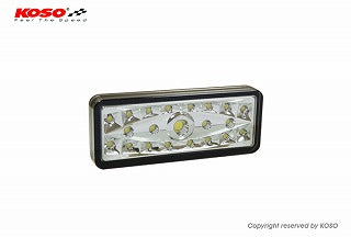 KOSO 汎用LEDライト【リフレクターサイズ】【レッド】