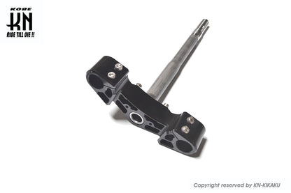 アルミCNCワイドフロントフォークステム【ブラック】18mmワイド【NCY別注モデル】アドレスV125