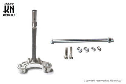 アルミCNCワイドフロントフォークステム【シルバー】18mmワイド【NCY別注モデル】アドレスV125