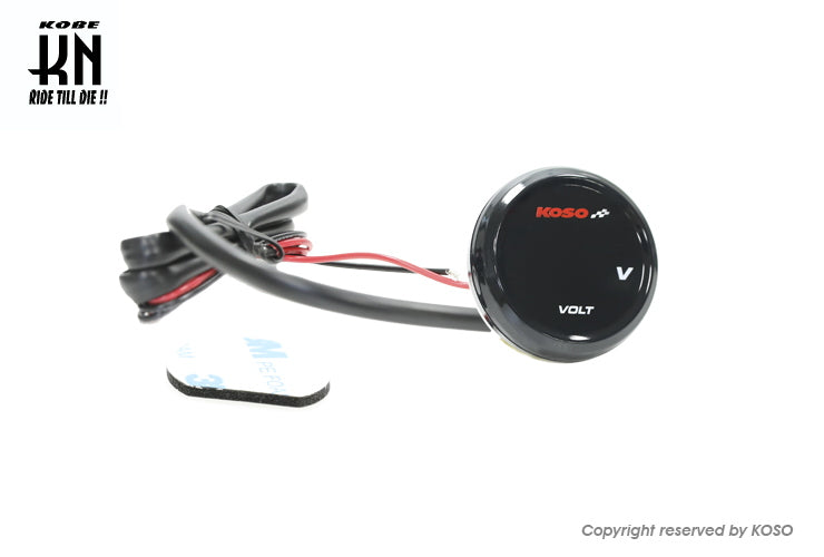 KOSO i-Gearメーター電圧計【レッド表示】