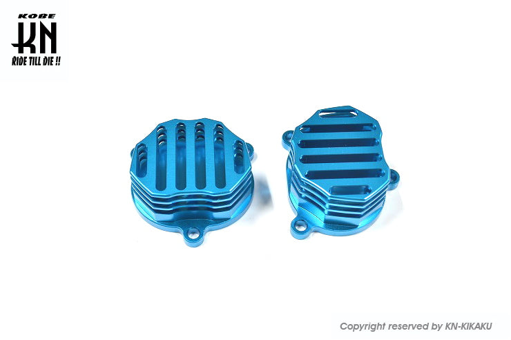 KN企画 ビレットタペットカバー タイプ2【シグナスX/BWS125】ブルー