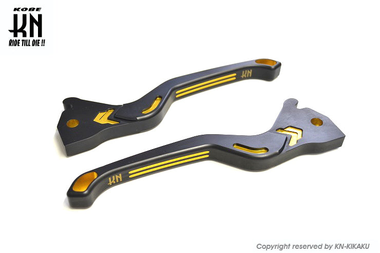 KN企画 デュアルカラーレバー【SMAX/マジェS/シグナス4/5型/BWSR】ゴールド