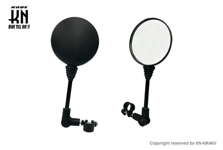 汎用バックミラー 【クランプ式固定】左右共通タイプ【1本売り】