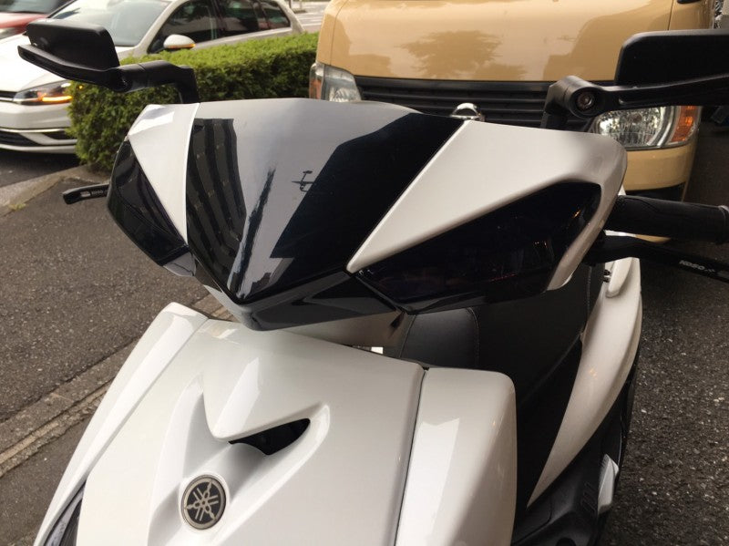 フロントウインカーカバー【スモーク】シグナスX【4型】