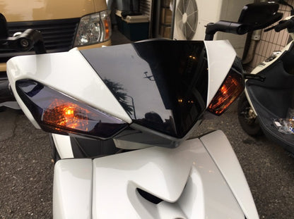 フロントウインカーカバー【スモーク】シグナスX【4型】