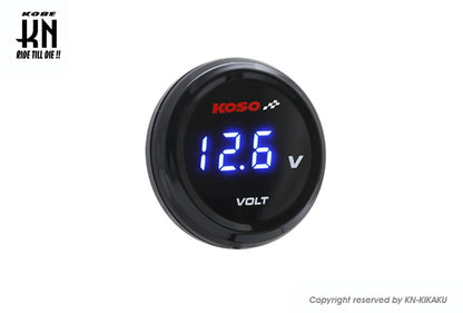 KOSO i-Gearメーター【電圧計】ブルー表示
