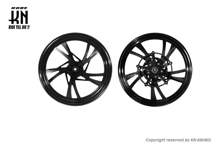 MOS 鍛造アルミホイール前後セット【GSX125/150】ブラック