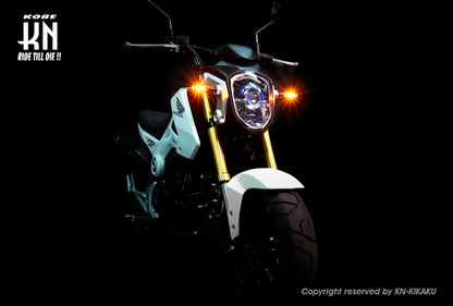 KOSOLEDウインカー【MARS】【マットブラック/クリアレンズ/オレンジLED】