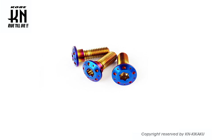 DIO ディスクステンボルト【3本セット】ブルーチタンルック