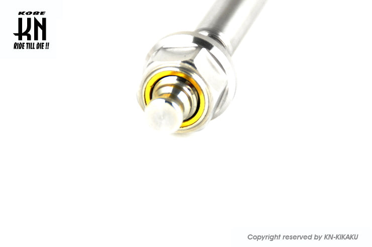 NCY ステンレスアクスルシャフト シグナスX【1-5型】BWS125【1-2型】ゴールド