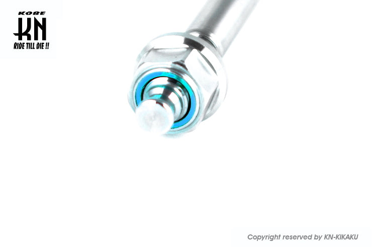 NCY ステンレスアクスルシャフト シグナスX【1-5型】BWS125【1-2型】ブルー