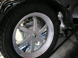 SYM　DD50　前後　メッキアルミホイールー