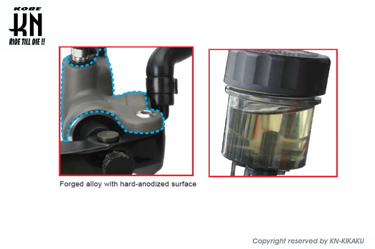 RCB 鍛造マスターシリンダー【S1】17mm【左】グレー