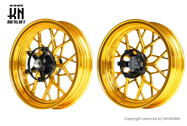 MOS 鍛造アルミホイール前後セット【FF-20】マジェスティS/SMAX/FORCE【ゴールド】