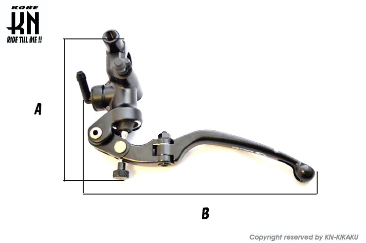RCB 鍛造ラジアルポンプマスターシリンダー【S1】14mm【左】ブラック