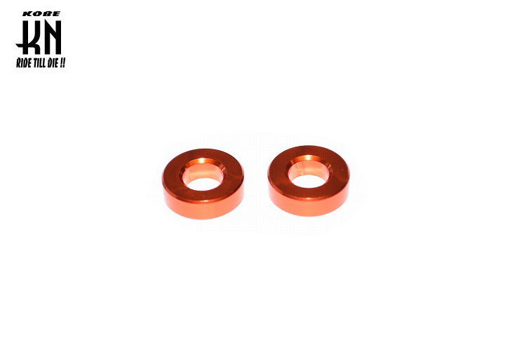 M8用 アルミカラーセット【厚さ5mm】オレンジ