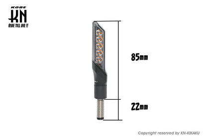 KOSO シーケンシャルLEDウインカー3【車検対応】ライトスモーク【GW-02】左右セット