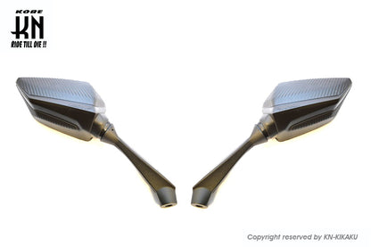 KOSO スプリントスタイルミラー 【カーボンルック】クリアーレンズ