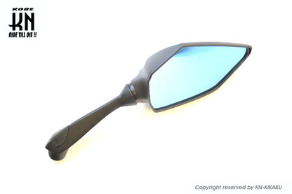 KOSO スプリントスタイルミラー 【カーボンルック】ブルーレンズ