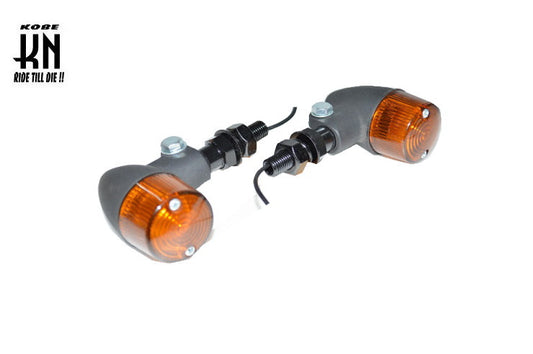 汎用ウインカーキット【ブラックボディー/オレンジ】 ダブル球【2個入】