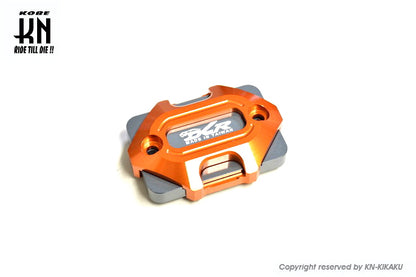 アルミビレットマスターシリンダーキャップ【DCR】タイプ3【DCR-KN別注モデル】オレンジ