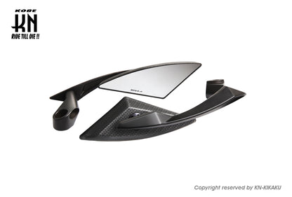 KOSO DEVIL STYLE　ミラー【カーボンシェル/ブラック】