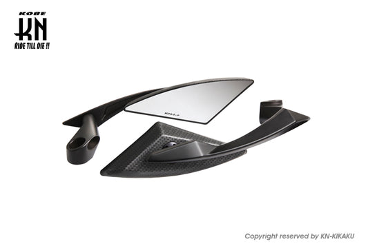 KOSO DEVIL STYLE　ミラー【カーボンシェル/ブラック】