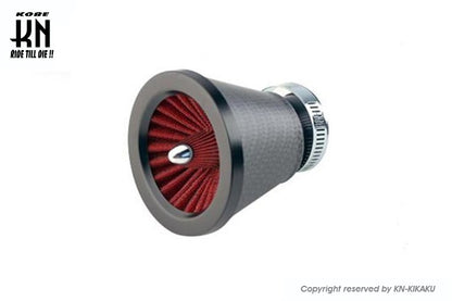 STR8 汎用パワーフィルター【45度/ストレート】2WAY【カーボンルック】タービンタイプ【28/35mm】