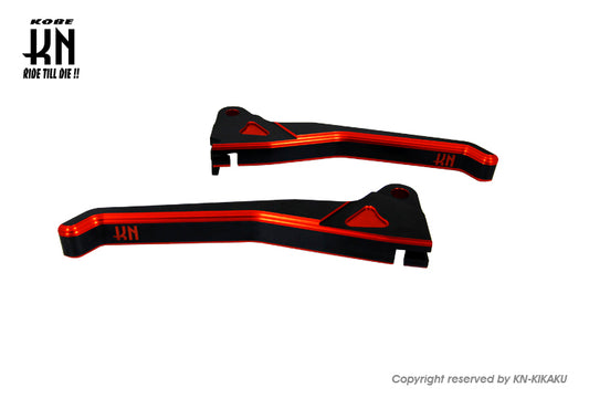 デュアルカラーレバー【ジャイロX/TD01】ブラック/レッド