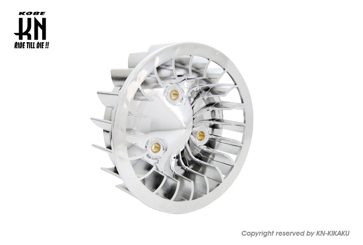 KN×KOSO 強化クーリングファン【メッキ】　for　JOG