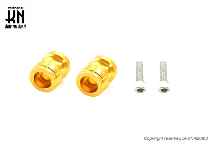 RCB スイングアームスプール【KAWASAKI系】M10【ゴールド】