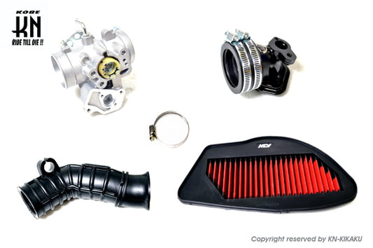 NCY スロットルボディー+マニホールド+ダクト+フィルター4点セット【シグナスX 2/3型国内】