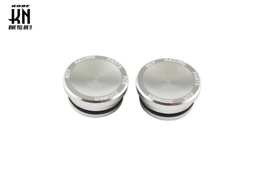 ZOOMER アルミフレームサイドキャップ【シルバー】NCY