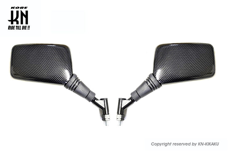 PCZミラー【カーボンルック】8mm左右【正ネジ】セット