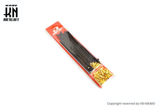 RCB リム専用スポーク【157-9】ブラックスポーク/ゴールドニップル【36セット入】