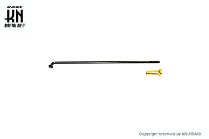 RCB リム専用スポーク【184-9】ブラックスポーク/ゴールドニップル【36セット入】